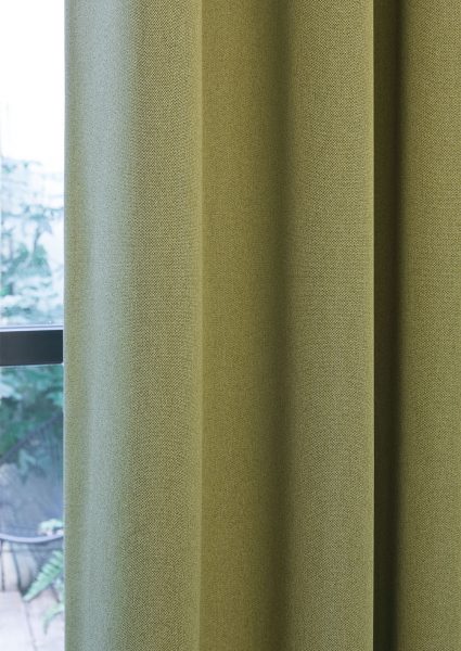 Antares is a solution driven curtain/drapery product that features a simple ‘linen-look’, woven face and coloured plain, reverse. This continuous durable wide width dim-out can be used as a standalone window treatment, or paired back with a patterned sheer for an updated, contemporary result.
